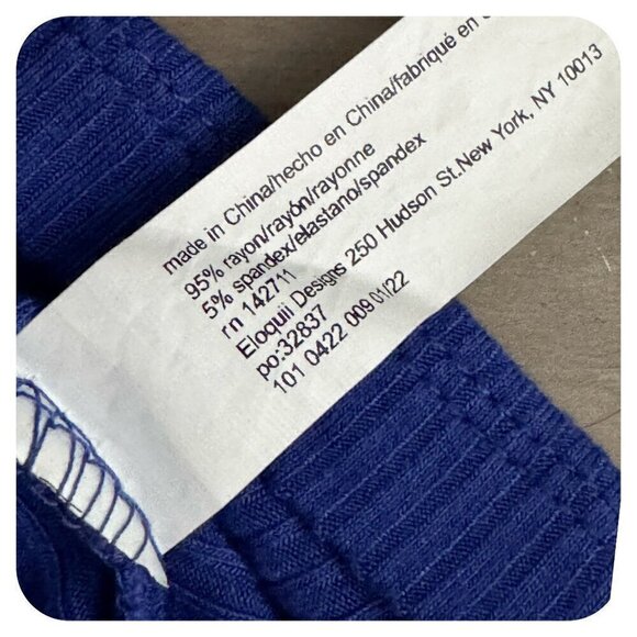 Eloquii Purple Top Round Neck Long Sleeves Side Ruching Women's PLUS Sz 22/24 - Picture 7 of 9